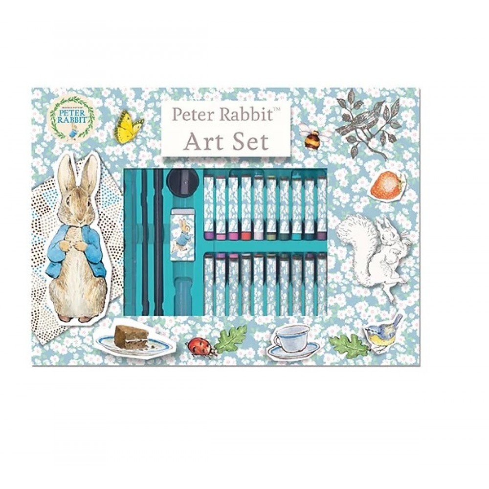 PETER RABBIT РИСУВАТЕЛЕН КОМПЛЕКТ 42 ЧАСТИ