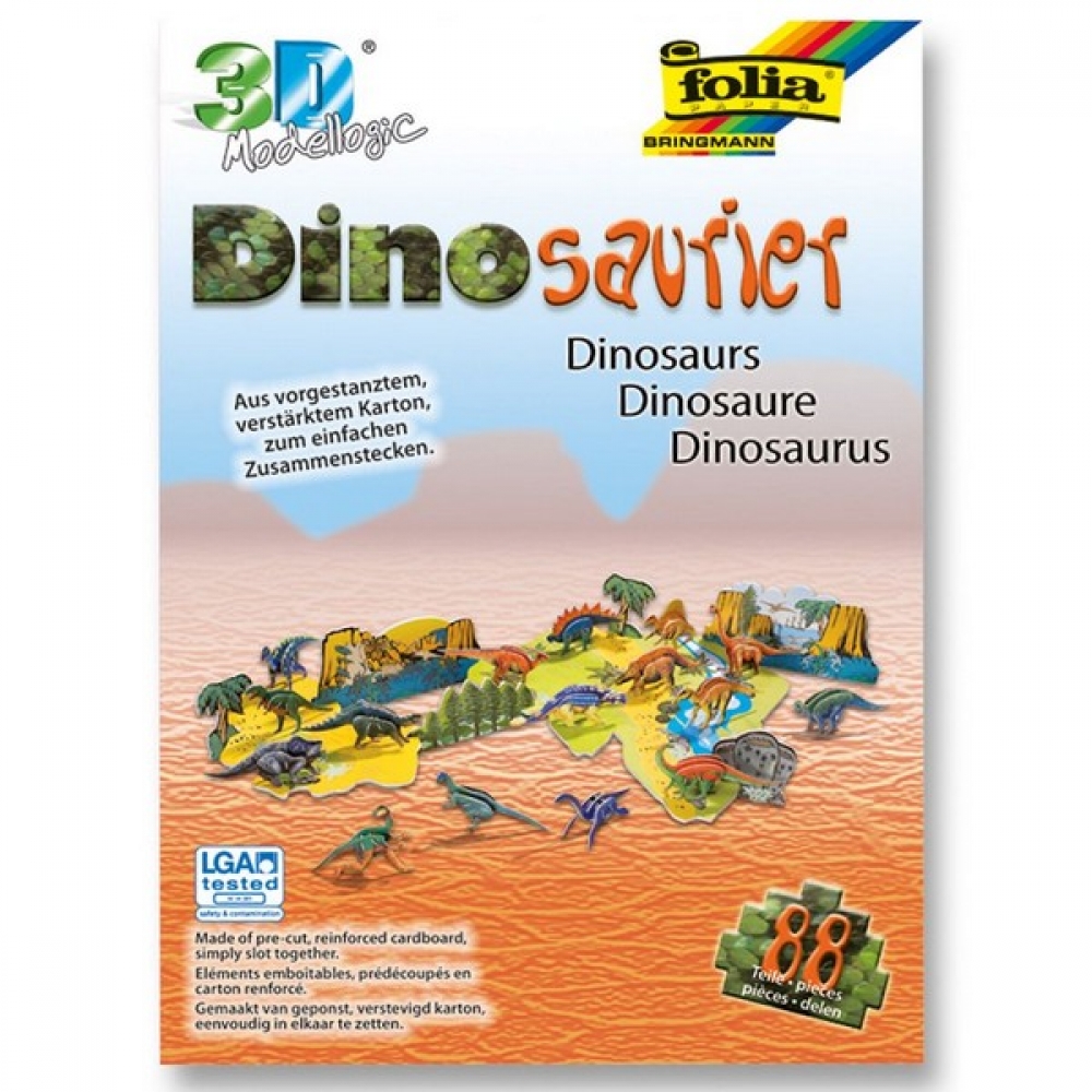 3D пъзел, Динозаври, 88 части 32002