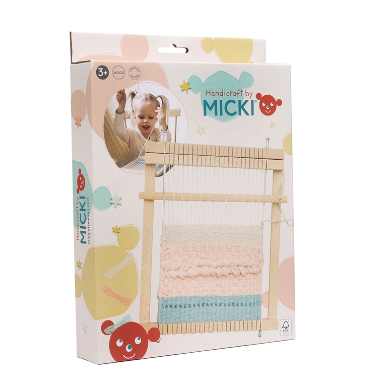 10223300 Дървен детски стан да тъкане, правоъгълен 10223300 Дървен детски стан да тъкане, правоъгълен