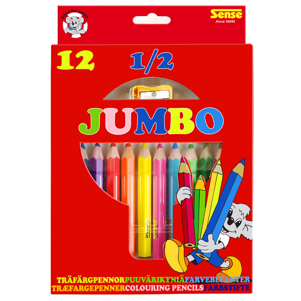 Sense Цветни моливи 1/2 10345 - 12 бр.