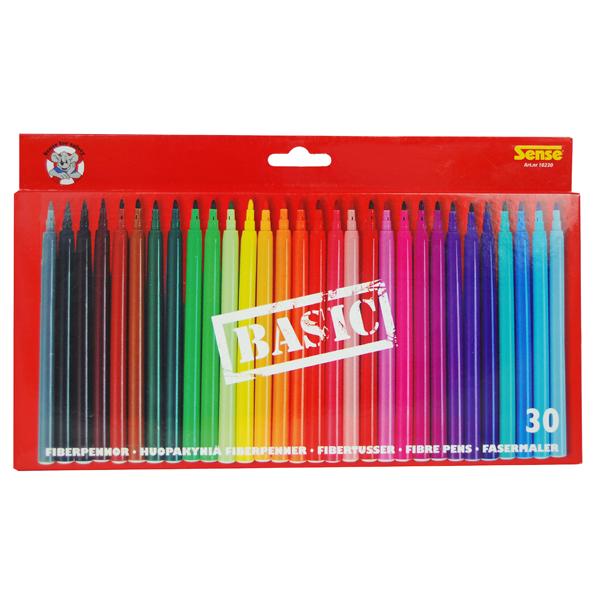 Sense - Цветни флумастери BASIC - 30 бр. 10230