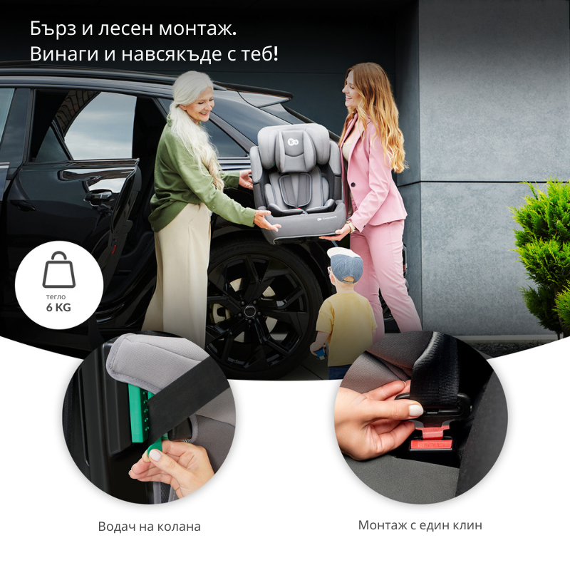 KinderKraft Comfort UP столче за кола 9-36 кг